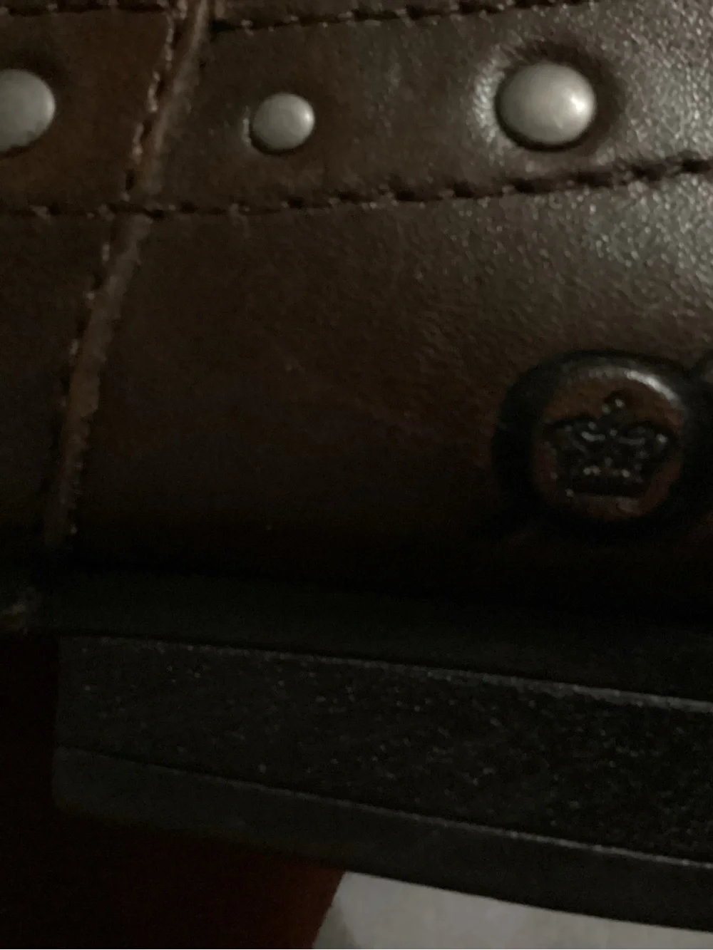 Born Brown Studded Over-the-Knee Leather Boots